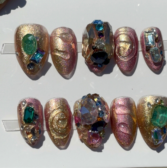 Almond gold rose queen