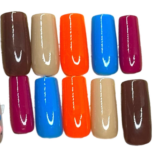 10pc square color fall