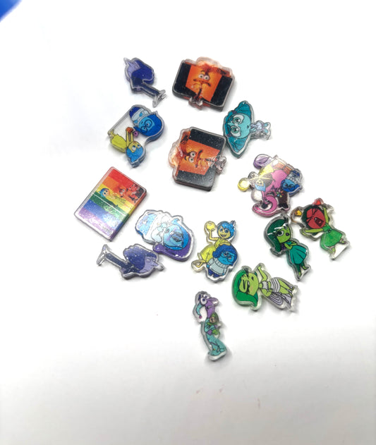 Inside out acrylic charms